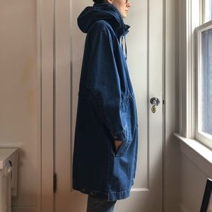 denim trench coat h&m